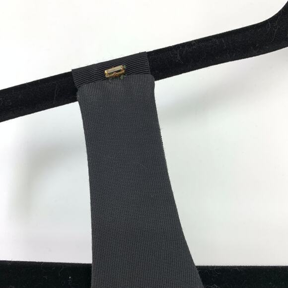 SPORTMAX Dress Women's Size 8 Fitted V Neck Sheath Sleeveless Solid Dark Gray - Picture 4 of 6